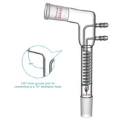 StonyLab Dimroth Coil Reflux Condenser heavy duty chemical processing configuration