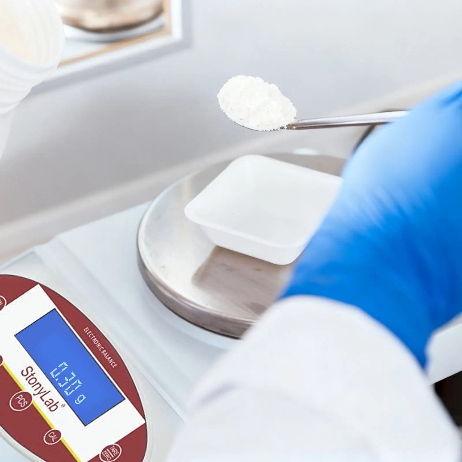 Disposable Polystyrene Weighing Dishes, 80x80x24 mm (LxWxH), Square