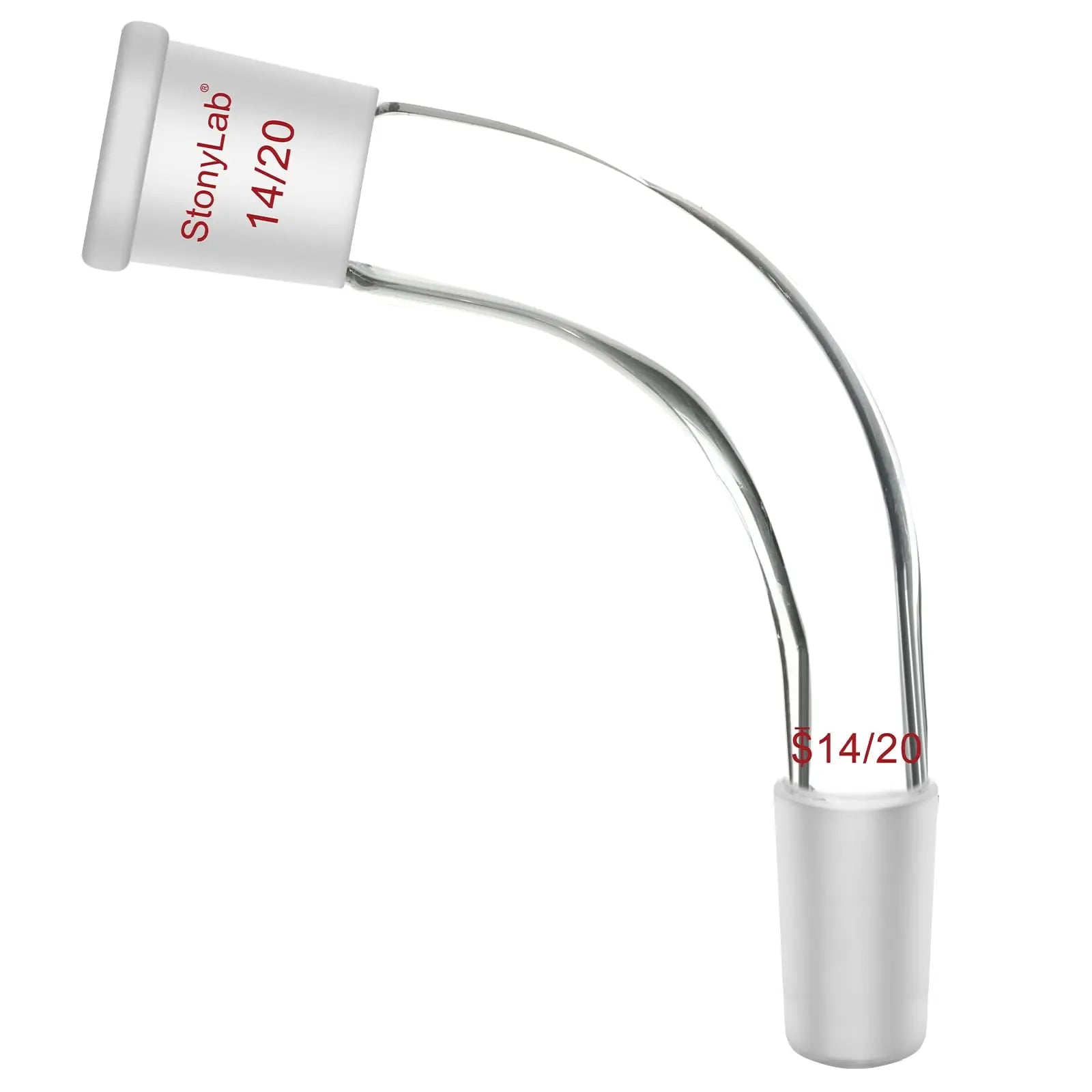 BENTL TRANSFER サイズM Bent Distillation Adapter Borosilicate Glass 14/20–24/40 | StonyLab