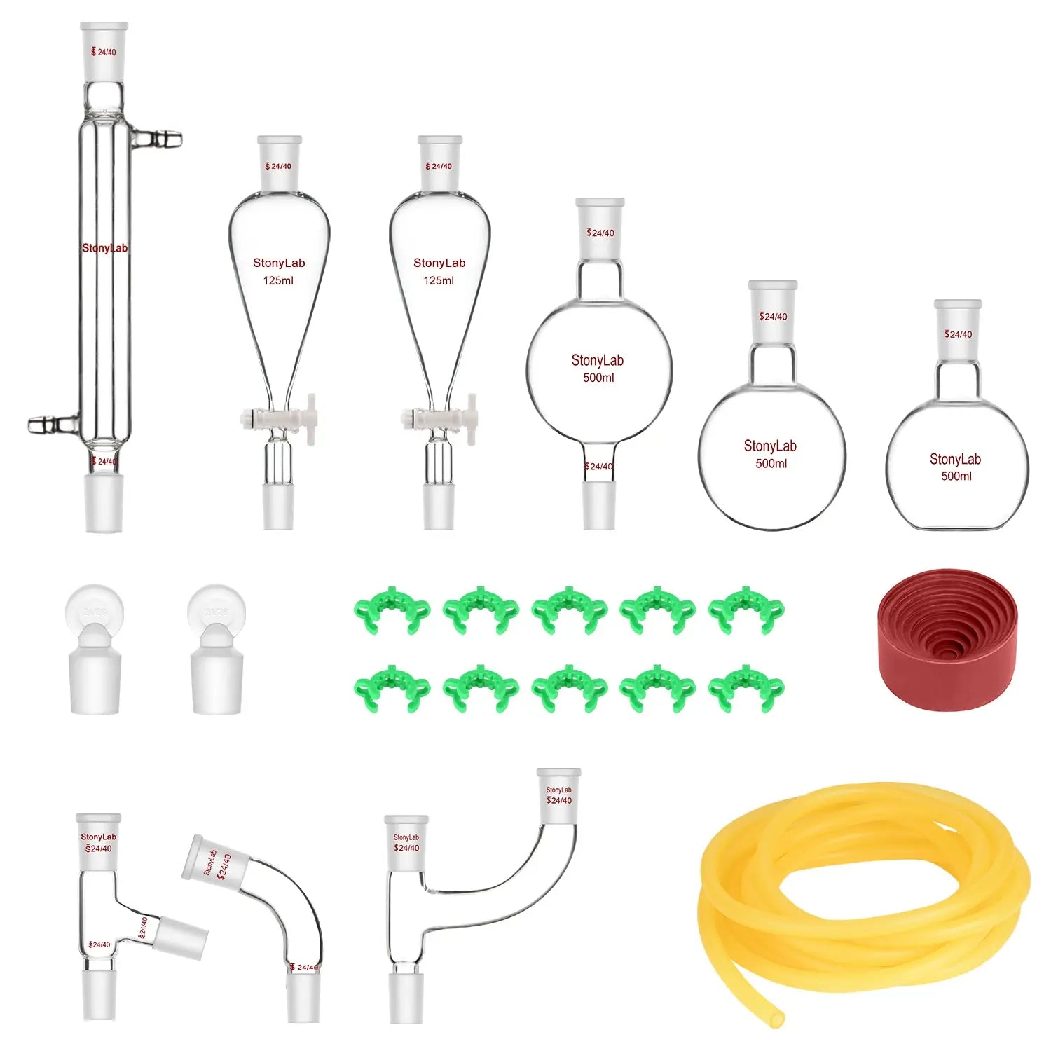 Close-up view showing the precise design and material of StonyLab Distillation Kit