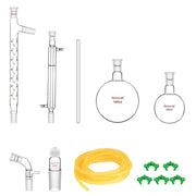 Complete borosilicate glass distillation kit for laboratory distillation, fractional distillation, separation and organic synthesis StonyLab