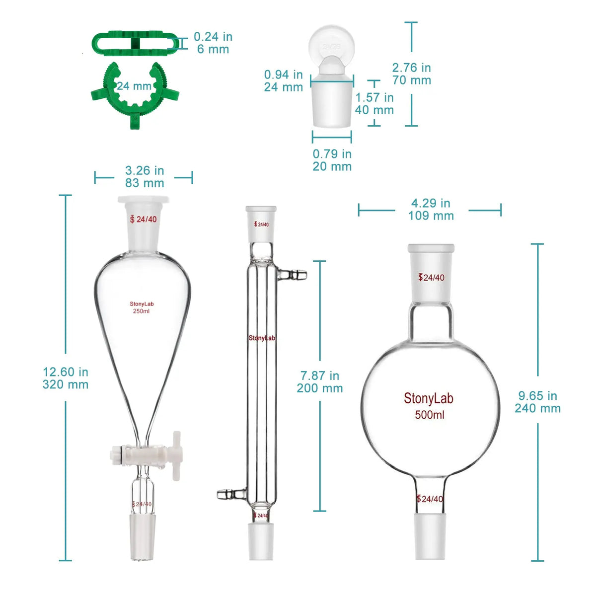 Distillation Kit, 23 Pcs Kit-Distillation