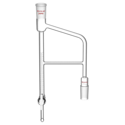 Distillation Receiver, Dean Stark, 10 ml, 24/40 Joint Adapters-Distilling