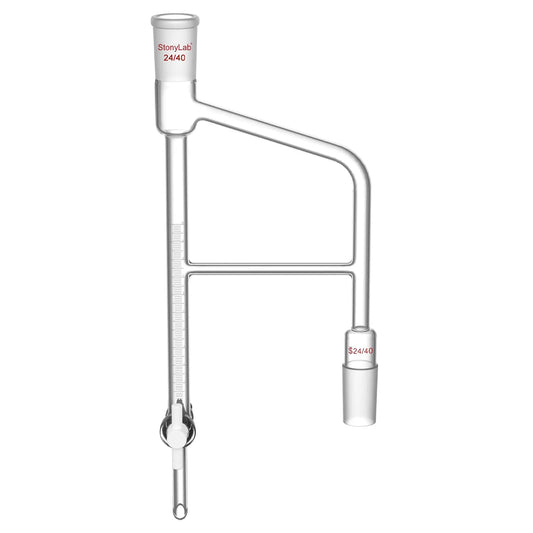 Distillation Receiver, Dean Stark, 10 ml, 24/40 Joint Adapters-Distilling