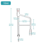 Close-up view showing the precise design and material of StonyLab Distillation Receiver