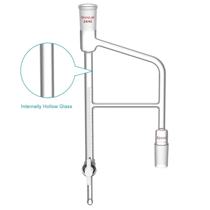 Distillation Receiver, Dean Stark, 10 ml, 24/40 Joint Adapters-Distilling