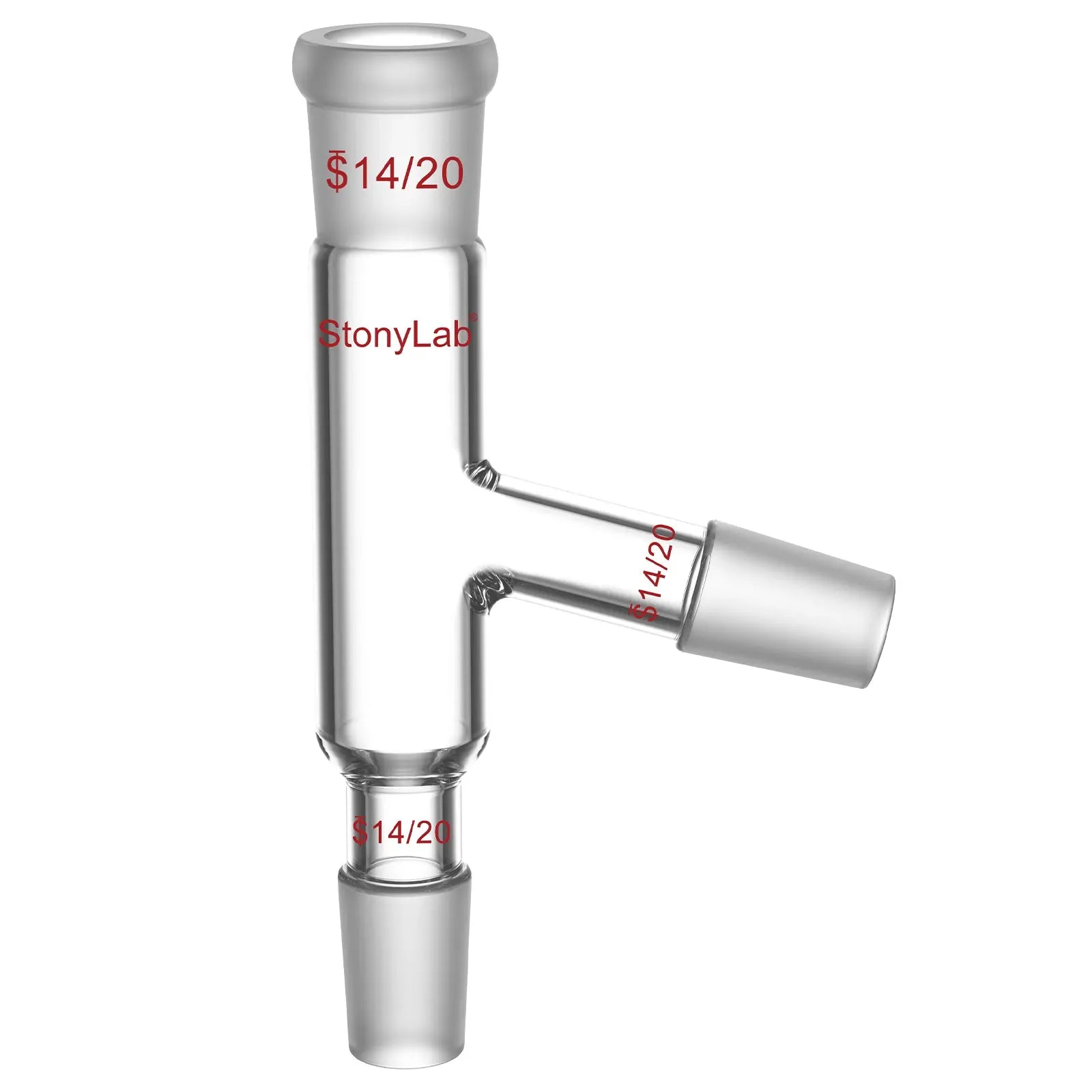 StonyLab 3-Way Distilling Adapter – Borosilicate Glass 14/20–24/40