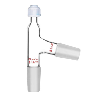 Distilling Thermometer Adapter with Screw Cap - StonyLab Adapters - Distilling 14-20
