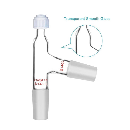 Distilling Thermometer Adapter with Screw Cap - StonyLab Adapters - Distilling 