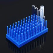 Alternative angle showing underlying build quality of StonyLab Drip Style Column Test Tube Rack