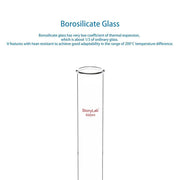 Side view and dimensional layout of the durable StonyLab Dropping Funnel with PTFE Stopcock