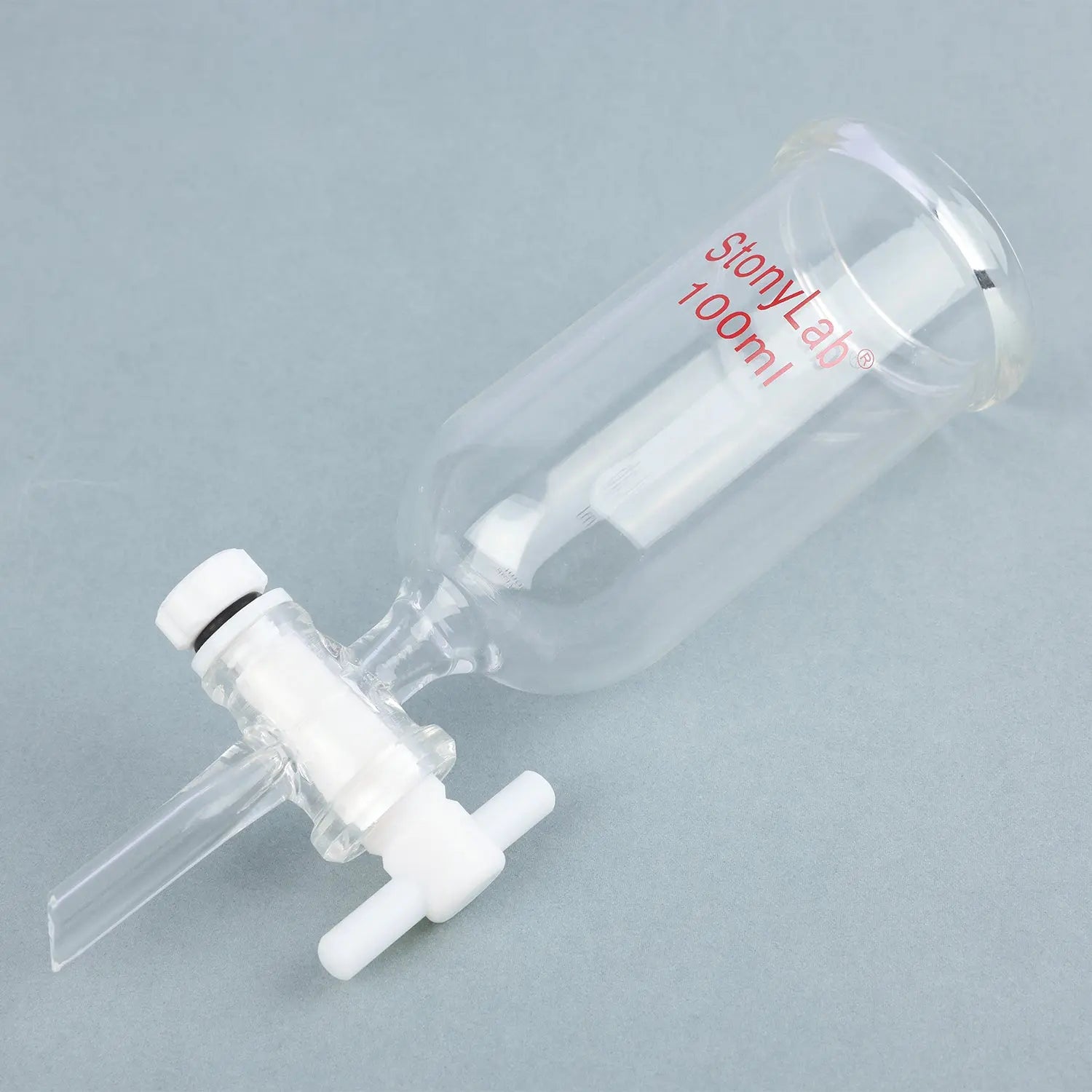 Detailed structural assembly component for StonyLab Dropping Funnel with PTFE Stopcock