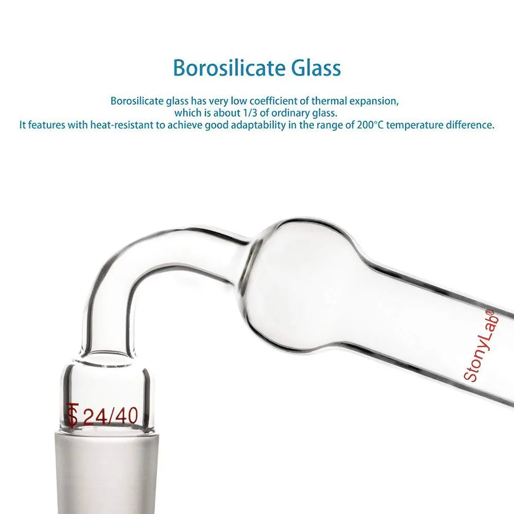 Side view and dimensional layout of the durable StonyLab 75 Degrees Drying Tube