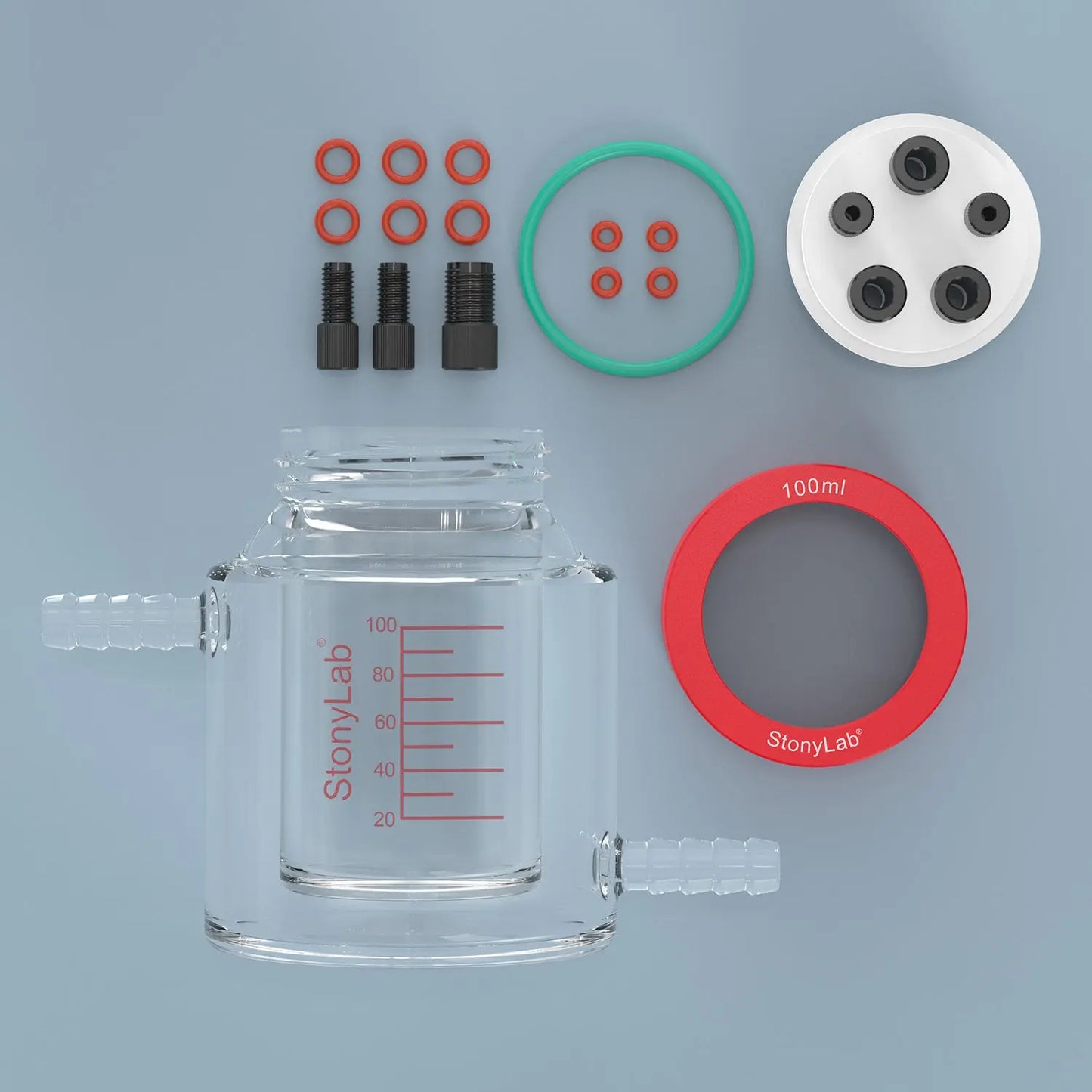 Dual-Layer Water Bath Sealed Electrochemical Cell [50-100 ml] Electrolyzer-Single Chamber