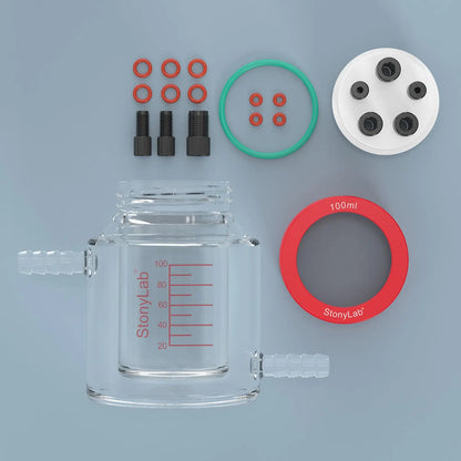 Dual-Layer Water Bath Sealed Electrochemical Cell [50-100 ml] Electrolyzer-Single Chamber