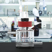 Internal heating chamber and shelving configuration of StonyLab Dual-Layer Water Bath Sealed Electrochemical Cell [50-100 ml]
