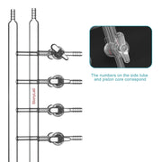 Detailed structural assembly component for StonyLab Dual-Manifold with Glass Stopcocks