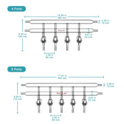 Close-up view showing the precise design and material of StonyLab Dual-Manifold with Glass Stopcocks