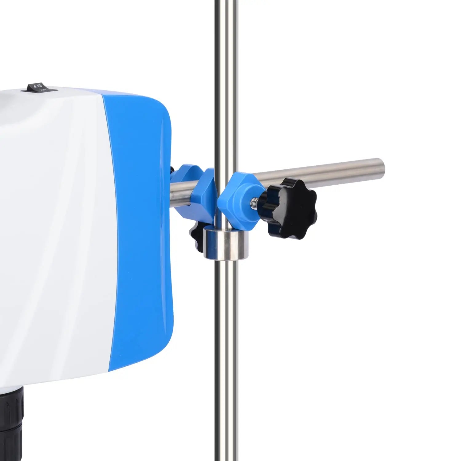Side view and dimensional layout of the durable StonyLab Electric Overhead Stirrer Mixer