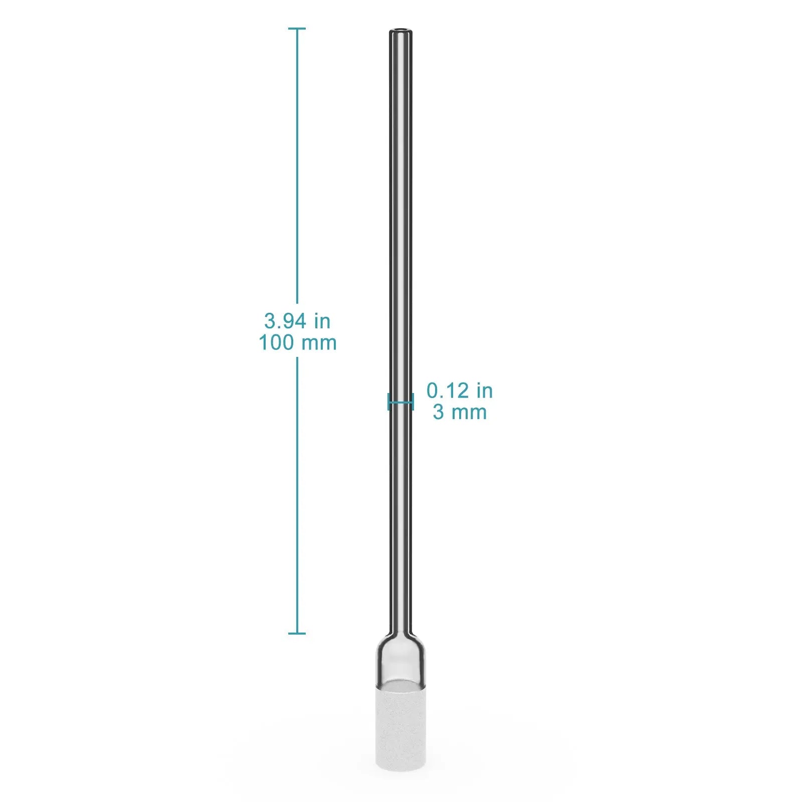 Electrochemical cell gas sparging kit with reusable PEEK connector and G1 borosilicate glass sparging tubes 3 mm OD StonyLab