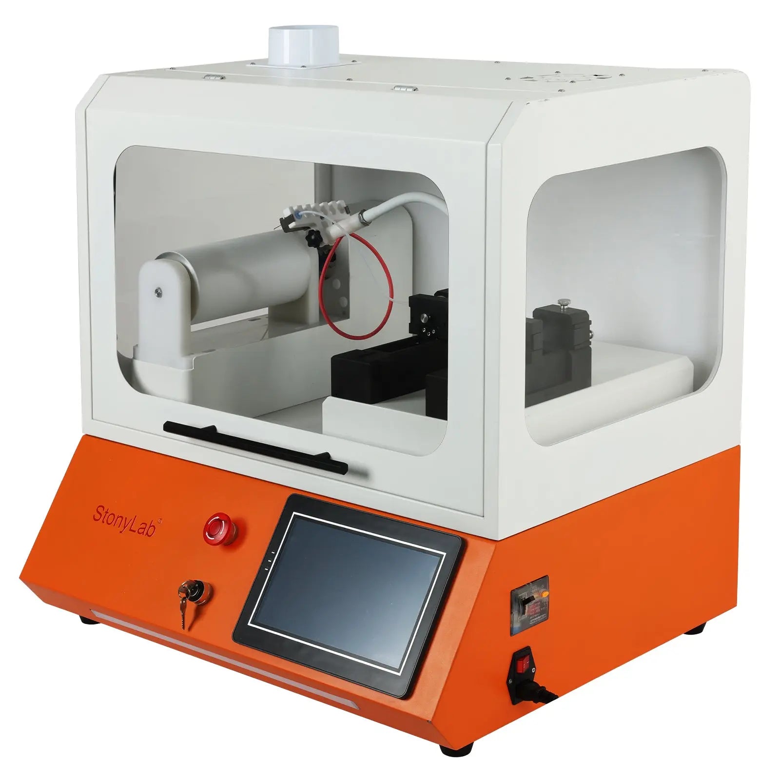 Close-up view showing the precise design and material of StonyLab Electrospinning Machine