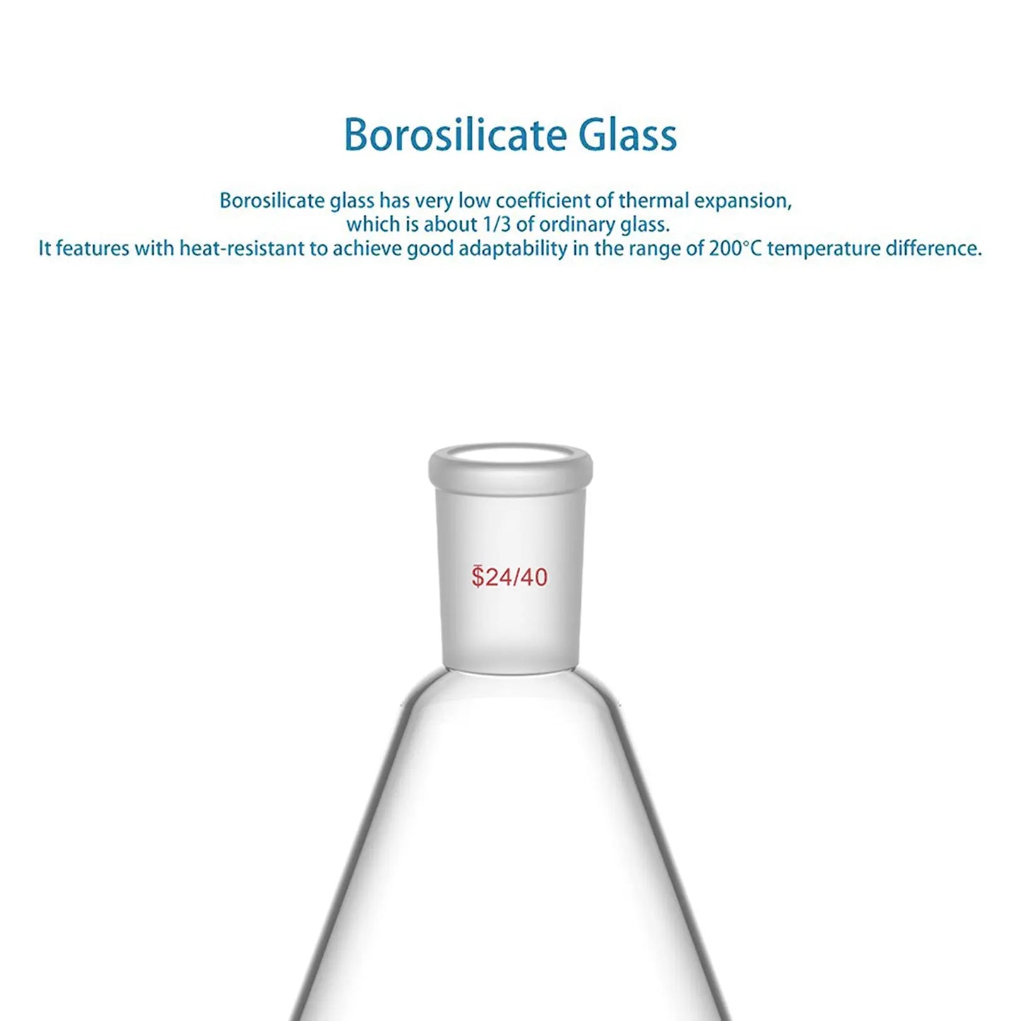 Erlenmeyer Flask with 24/40 Standard Taper Outer Joint Flasks-Erlenmeyer