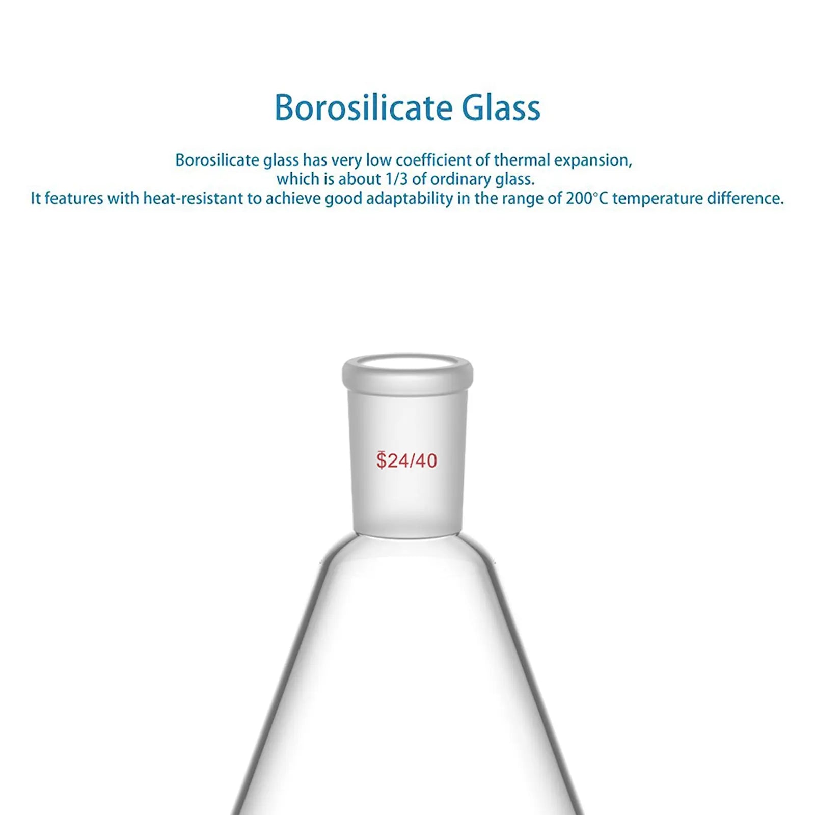 Erlenmeyer Flask with 24/40 Standard Taper Outer Joint Flasks-Erlenmeyer
