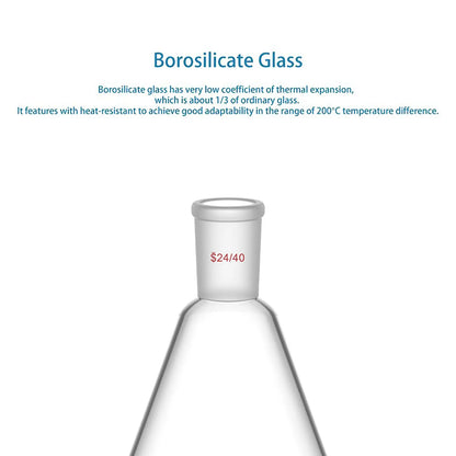 Erlenmeyer Flask with 24/40 Standard Taper Outer Joint Flasks-Erlenmeyer