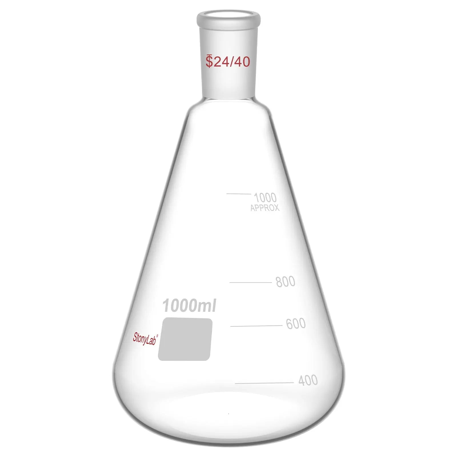 Erlenmeyer Flask with 24/40 Standard Taper Outer Joint Flasks-Erlenmeyer 1000 ml