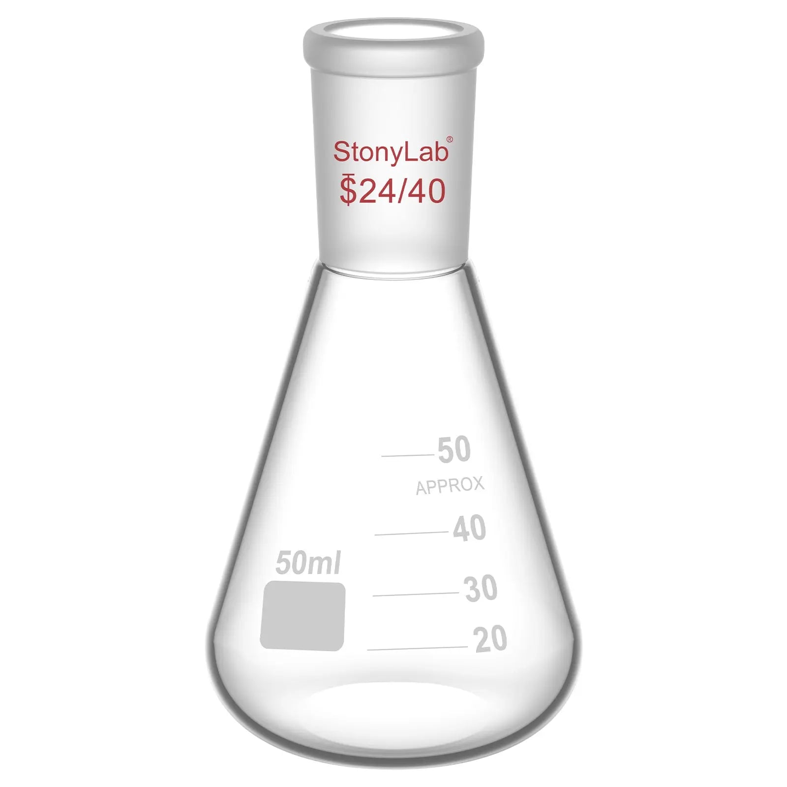 Comprehensive product view and setup components for StonyLab Erlenmeyer Flask with 24
