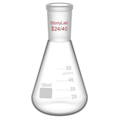 Erlenmeyer Flask with 24/40 Standard Taper Outer Joint Flasks-Erlenmeyer 50 ml