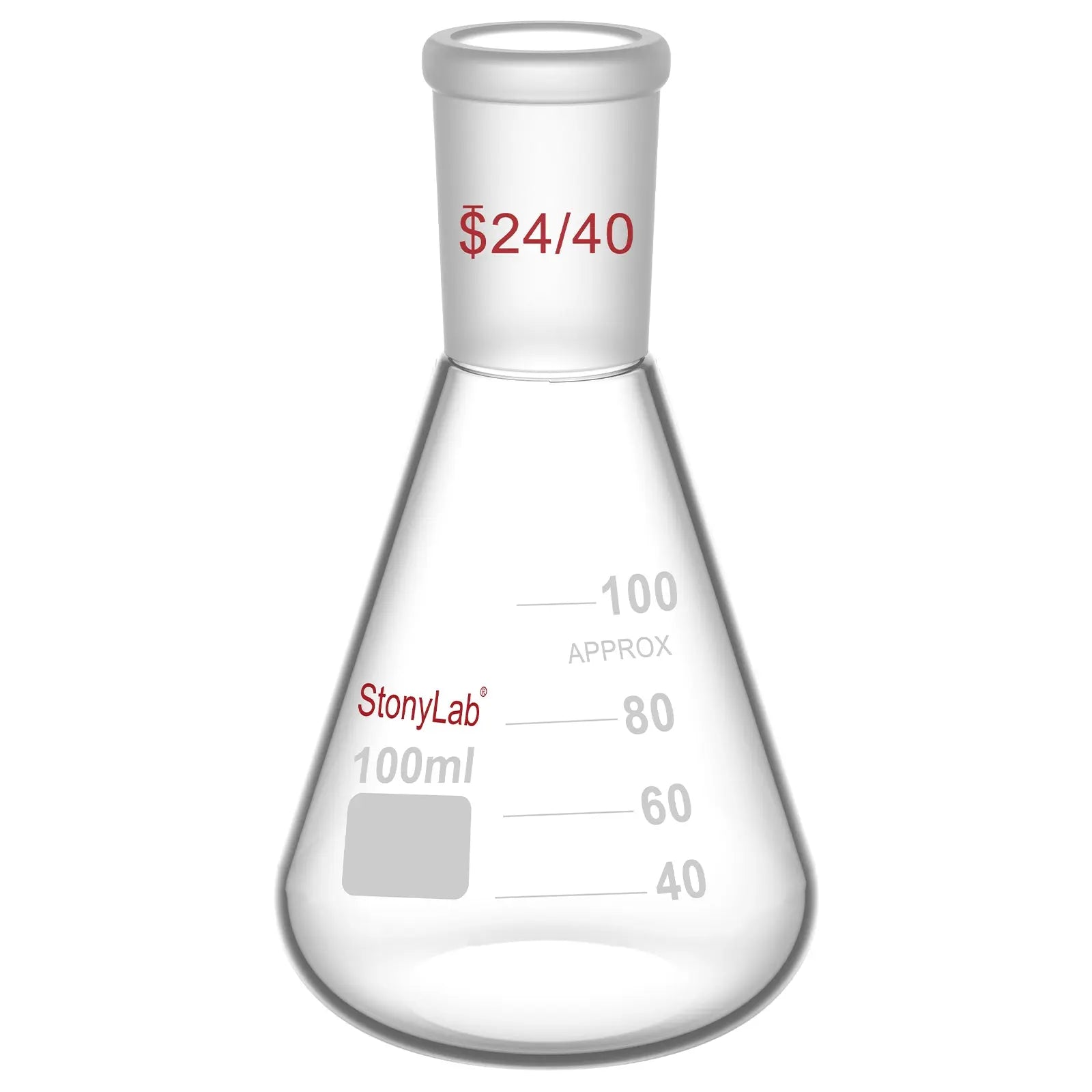 Erlenmeyer Flask with 24/40 Standard Taper Outer Joint Flasks-Erlenmeyer 100 ml