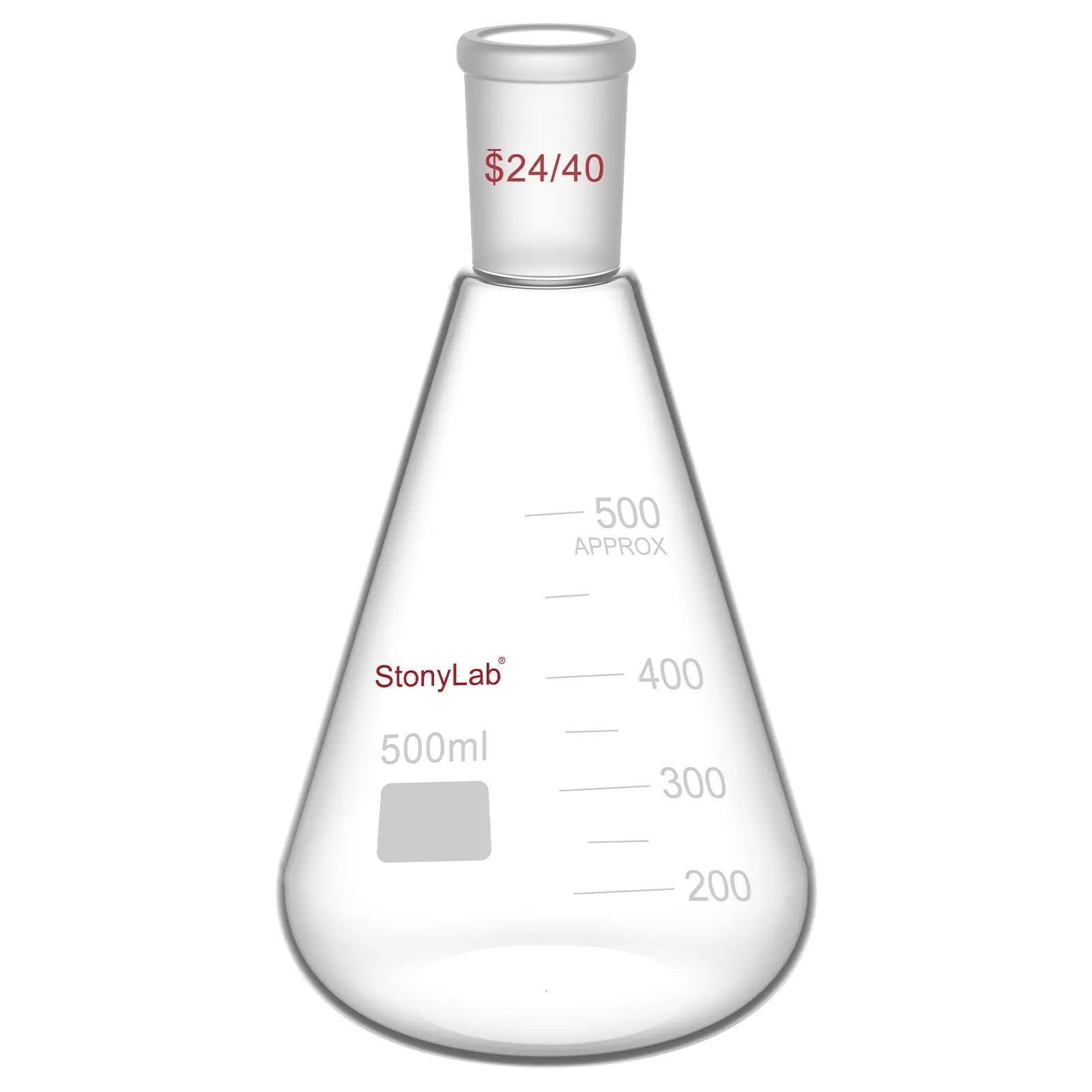 Comprehensive product view and setup components for StonyLab Erlenmeyer Flask with 24