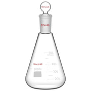 Comprehensive product view and setup components for StonyLab Erlenmeyer Flask with Glass Stopper