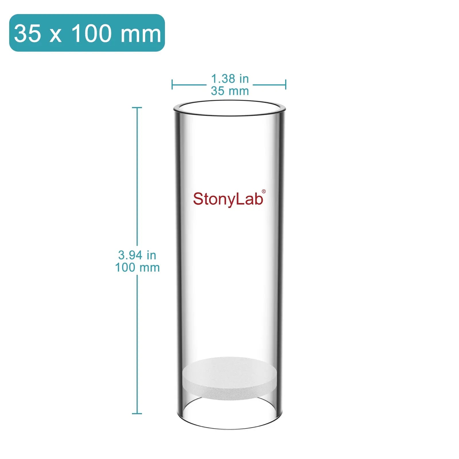 Extraction Thimble with 30 mm ID 35 mm OD and 100 mm Height Soxhlet-Thimble