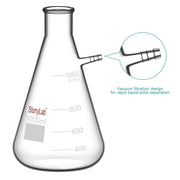 Alternative angle showing underlying build quality of StonyLab Filtering Flask