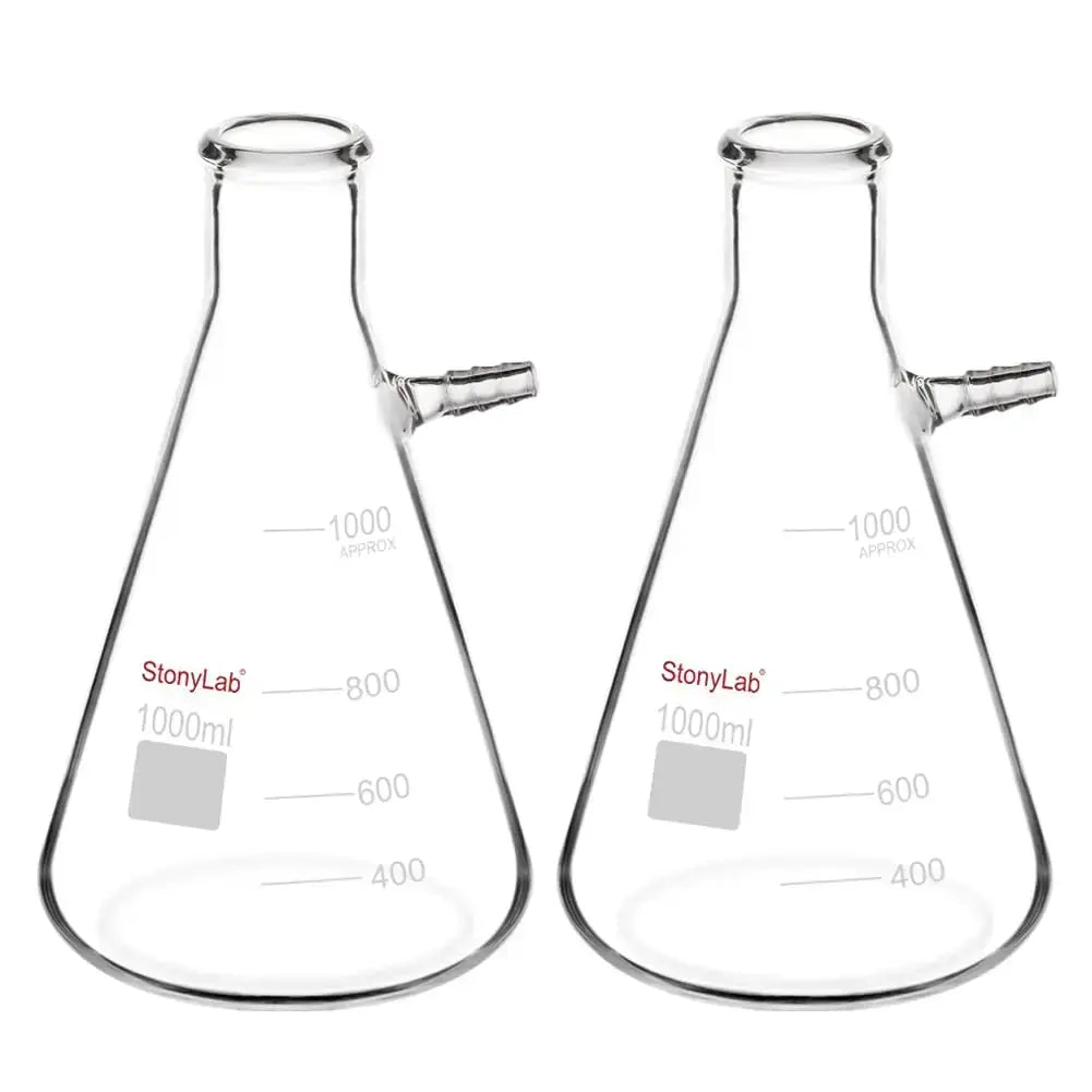Filtering Flask, 50-2000 ml, 2 Pack Filtering Flask 1000-ml