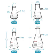 Close-up view showing the precise design and material of StonyLab Filtering Flask