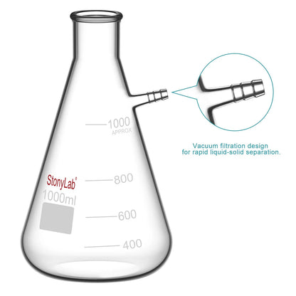 Filtering Flask, Bolt Neck with Tubulation, 50-5000 ml Flasks-Filtering