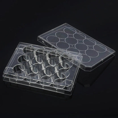 Flat-Bottom Cell Culture Plate with Cover, Sterile, Polystyrene, TC Treated, Non-Pyrogenic Cell Culture Plate