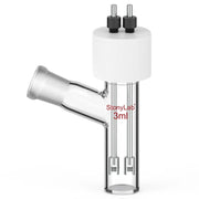 Comprehensive product view and setup components for StonyLab Flat-Bottom Sealed Tubular Electrolytic Cell with 14