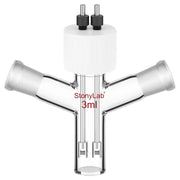 Comprehensive product view and setup components for StonyLab Flat-Bottom Sealed Tubular Electrolytic Cell with Dual 14