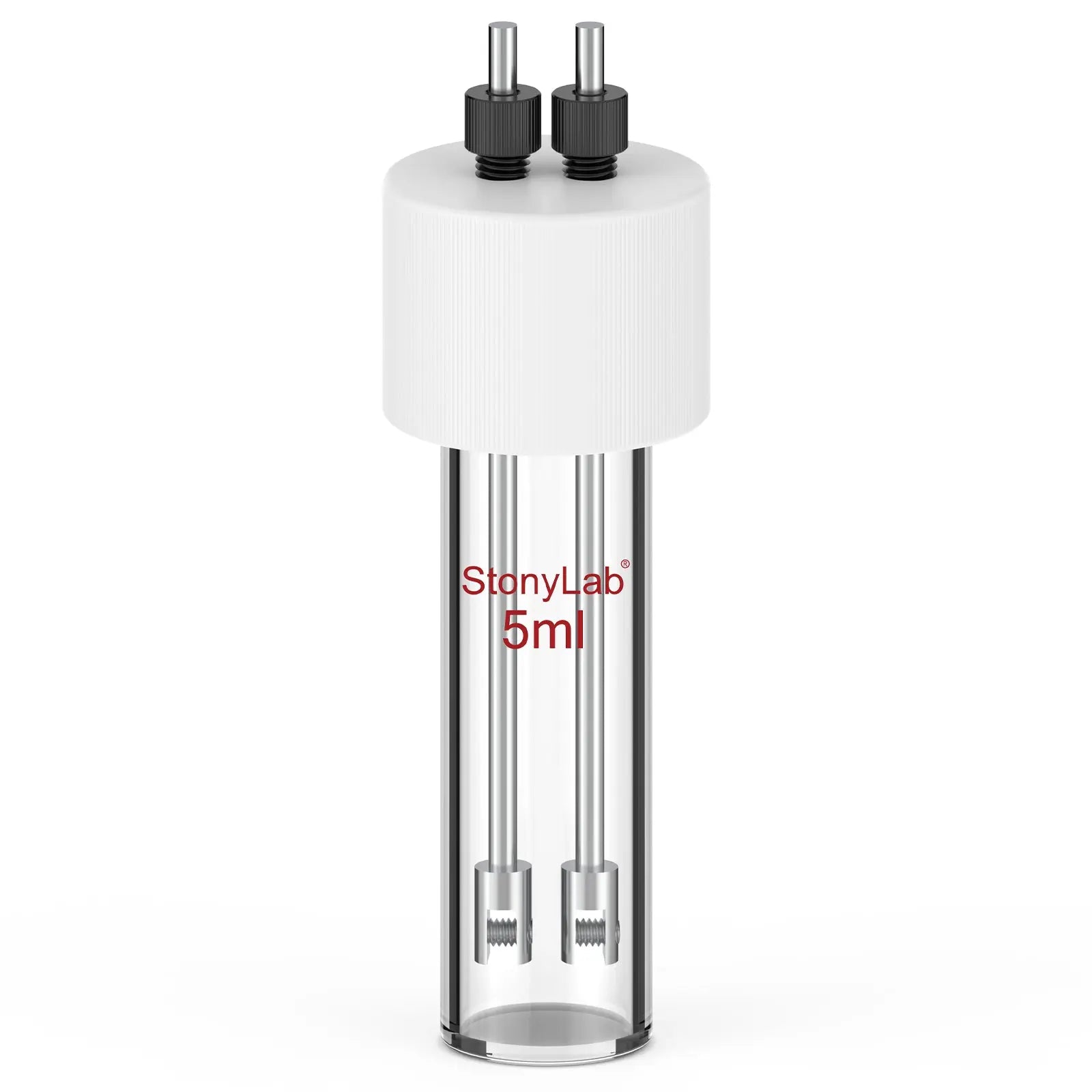 StonyLab Flat-Bottom Sealed Tubular Electrolytic Cell for professional laboratory applications