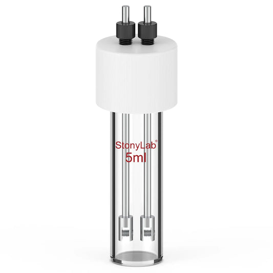 Flat-Bottom Sealed Tubular Electrolytic Cell, 3-10 ml Electrolyzer-Single Chamber