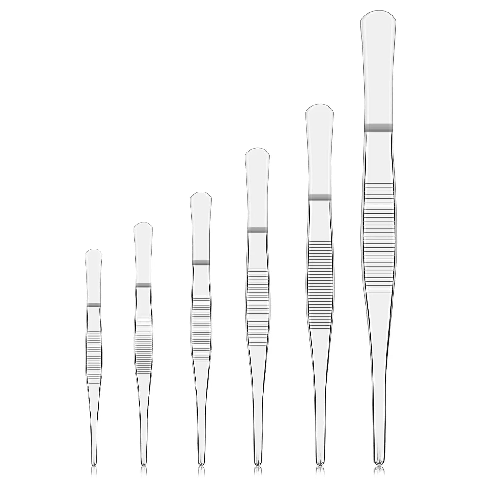 StonyLab Flat Tip Tweezers Set for professional laboratory applications