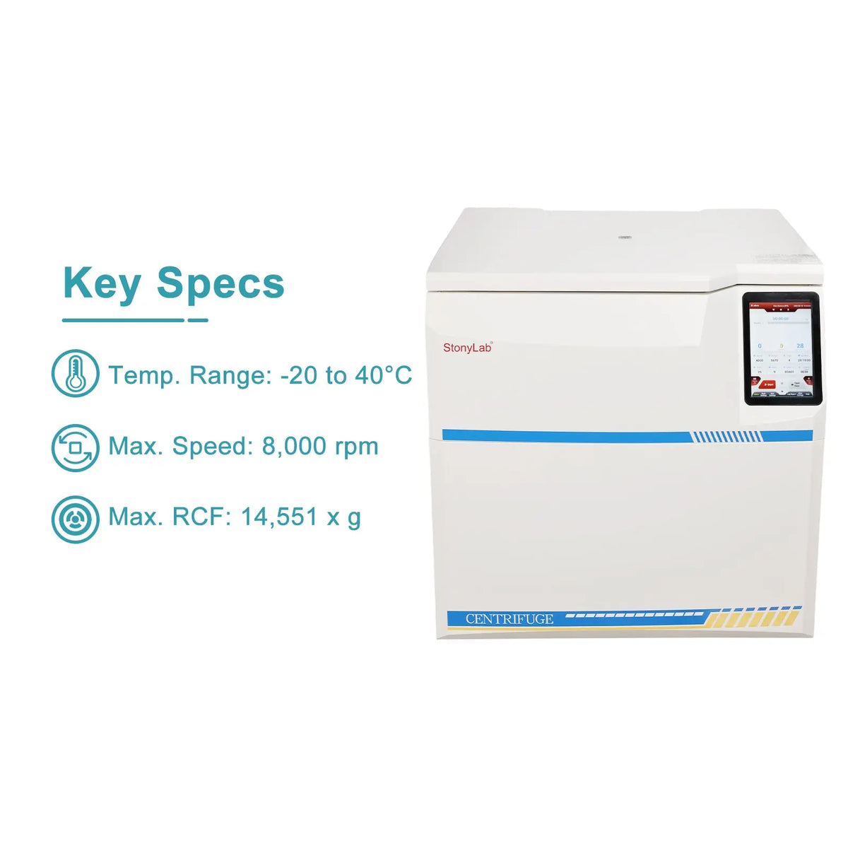 Floor-Standing Refrigerated Centrifuge, 8000 rpm, 14,551 x g, 8 x 2000 ml Centrifuge-Floor Standing