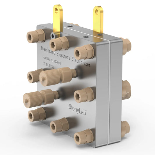 Flow Electrochemical Cell, MEA Membrane, 99.99% Purity Titanium Bipolar Plates and Reaction Area of 5 cm² Electrolyzer-MEA