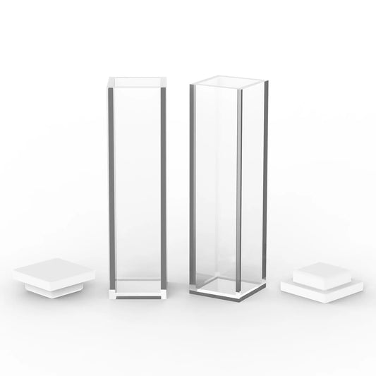 Fluorescence Quartz Cuvette, 3.5 ml, 10 mm Path Length, Four-Sided, with PTFE Cap Quartz Cuvette-Fluorescence