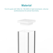 StonyLab Fluorescence Quartz Cuvette heavy duty chemical processing configuration