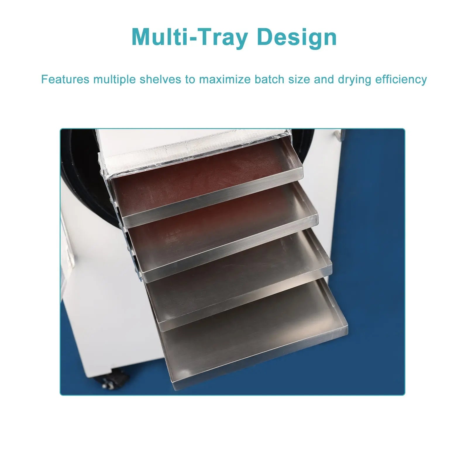 Food Freeze Dryer with Vacuum Pump, -60°C Cold Trap, 5-20 kg Dryers-Freeze/Spray